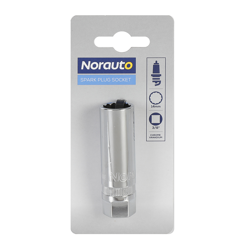 Norauto Stecknuss für Zündkerzen 3/8", Vierkant, 14 mm, 12-kant - ATU