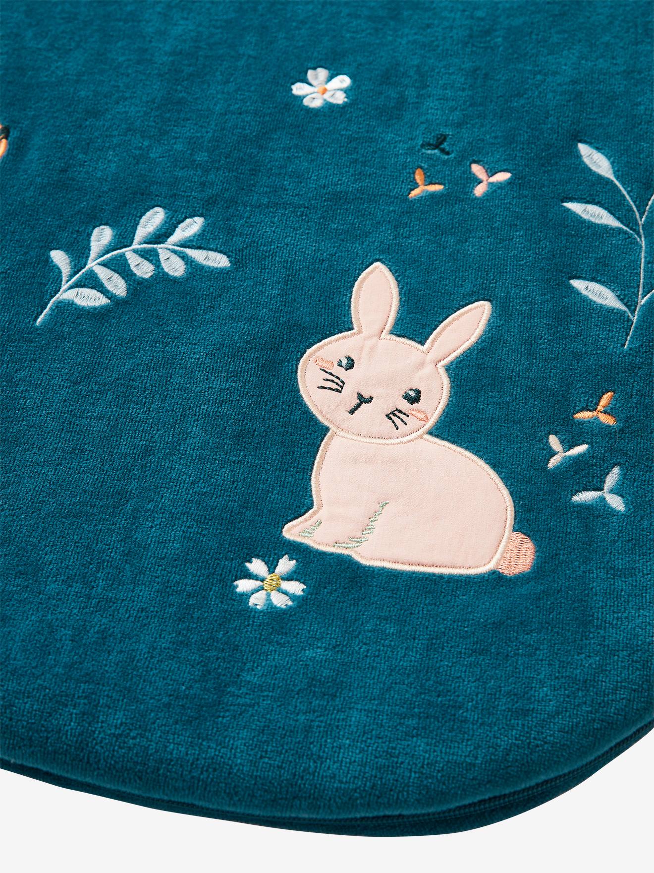 Vertbaudet Baby Winterschlafsack MÄRCHENWALD, Ärmel abnehmbar Oeko-Tex - blau