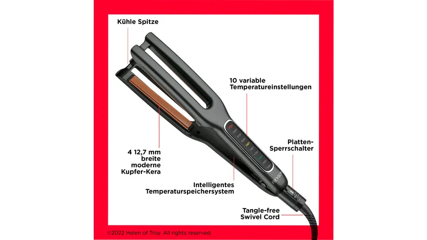 REVLON Glätteisen Double Straight RVST2204 schwarz