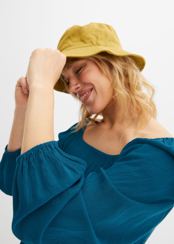 Bluse mit Carmen-Ausschnitt