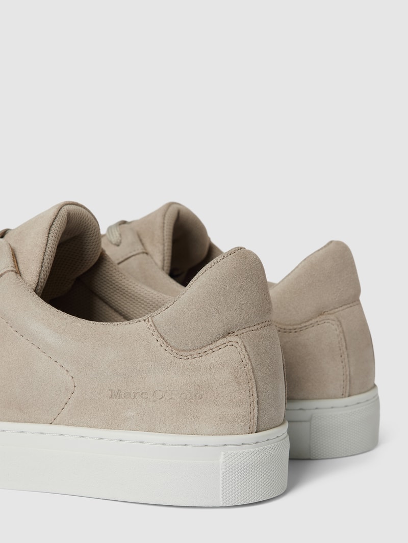 Sneaker mit Label-Details Modell 'Agar' in taupe