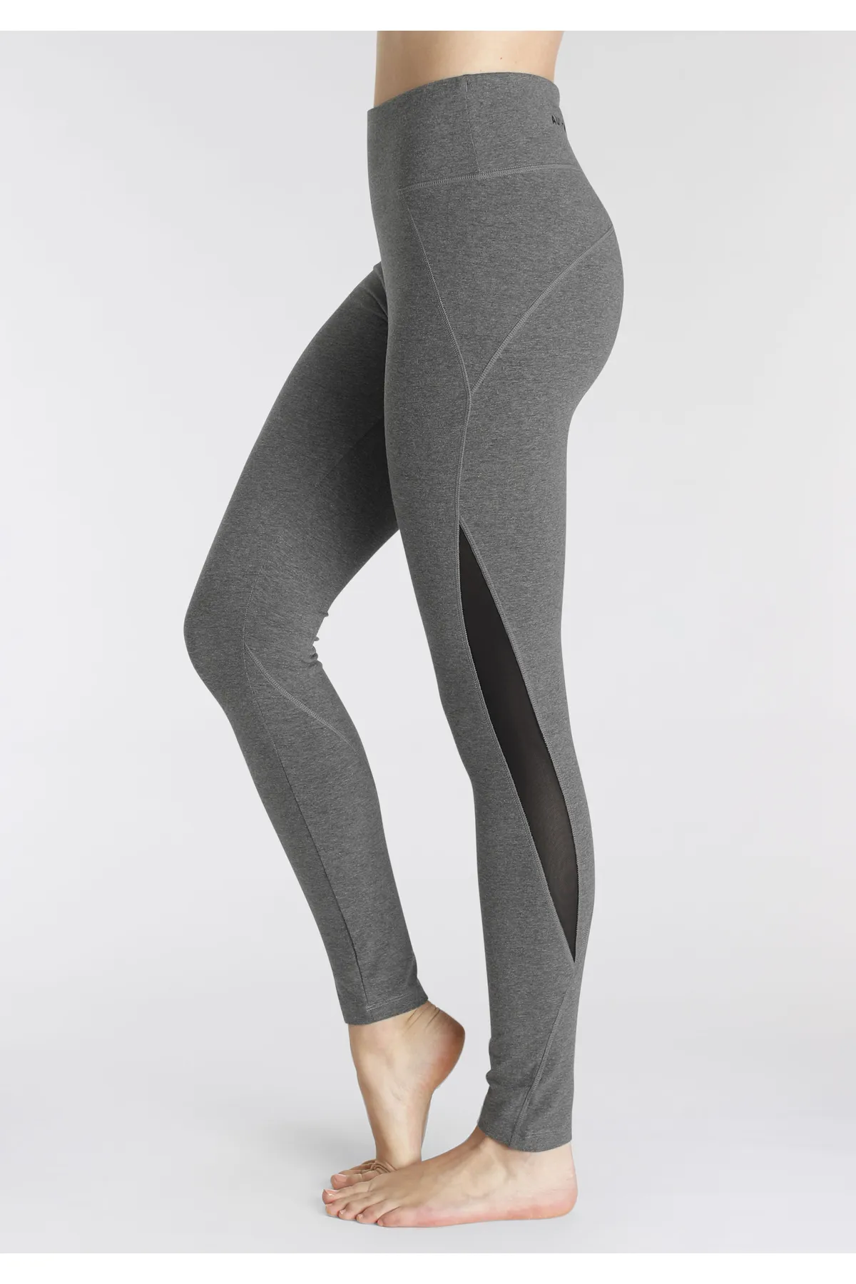 Vivance Active  Sport-Leggings - Grau - Mittlerer Bund