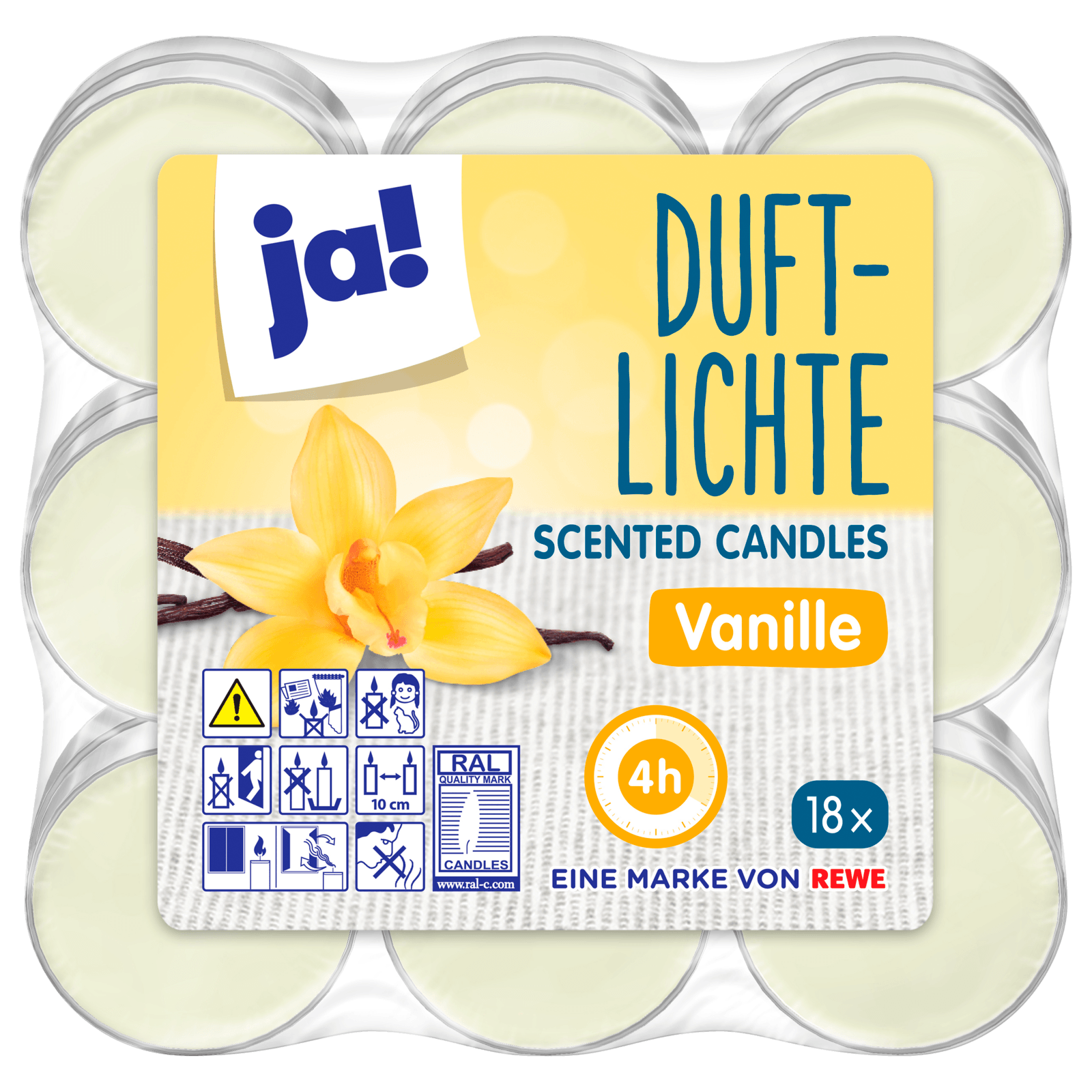 ja! Duft Teelichter Vanille 18 Stück
