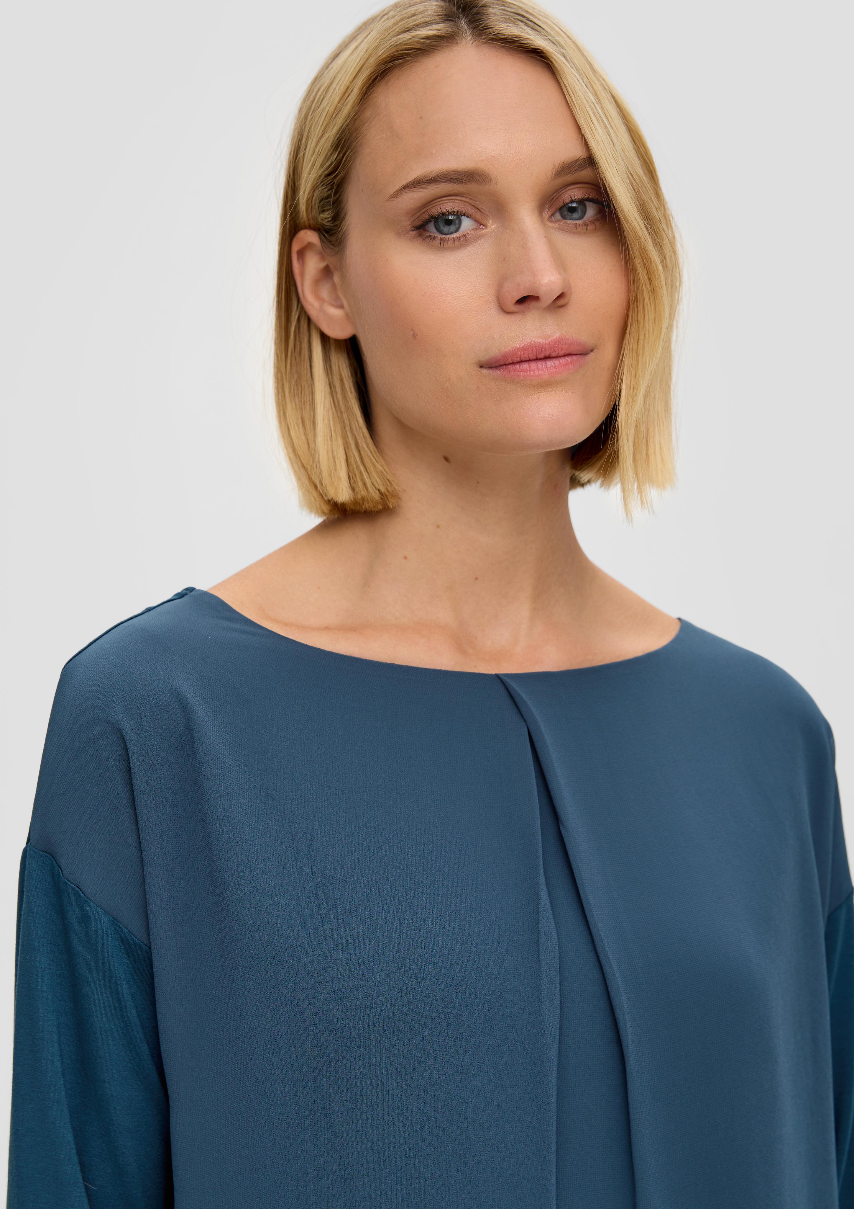 Chiffon-Shirt mit Plisseefalte  2141982-6945