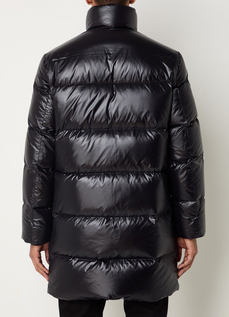 Jaqueta puffer HUGO BOSS Magnus com logo e bolsos laterais.