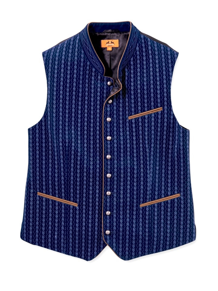 MADDOX Samtweste EDGAR in blau günstig kaufen