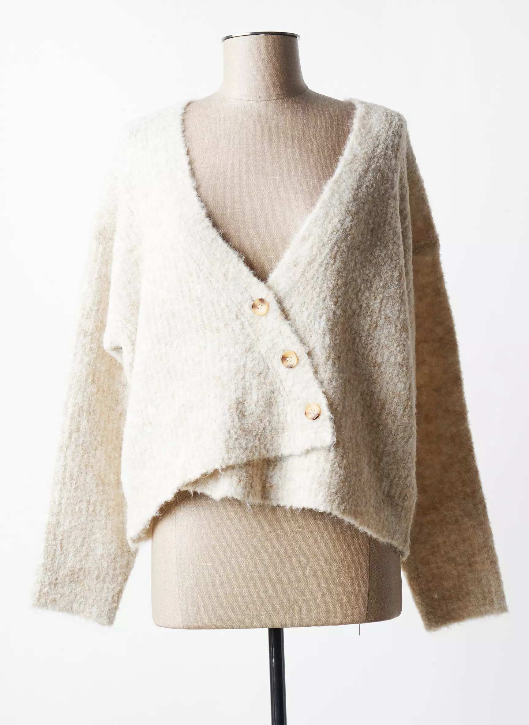 Molly Bracken Cardigans Femme couleur beige
