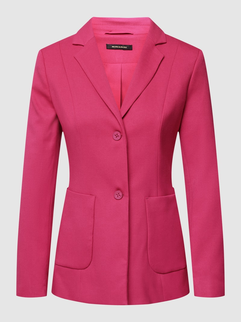 Blazer mit Reverskragen in pink