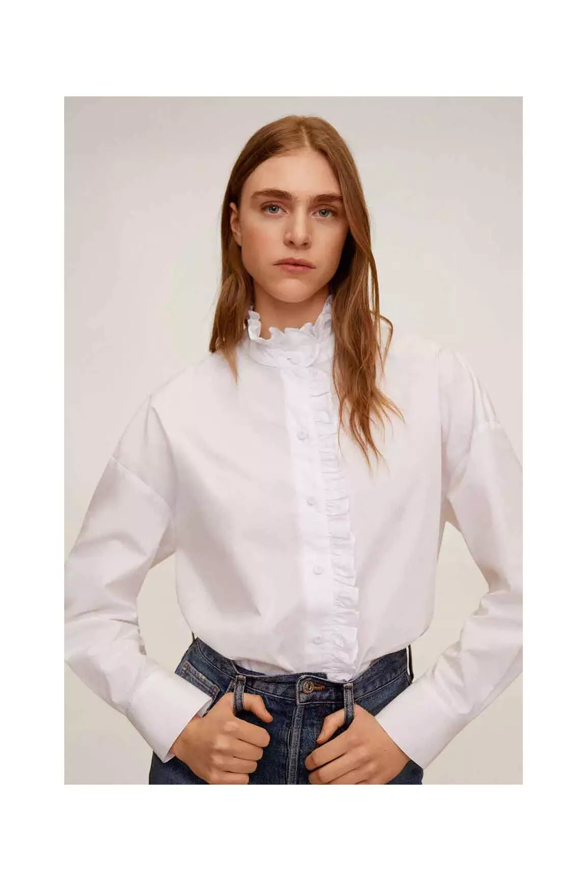 Mango Chemisiers Femme couleur blanc