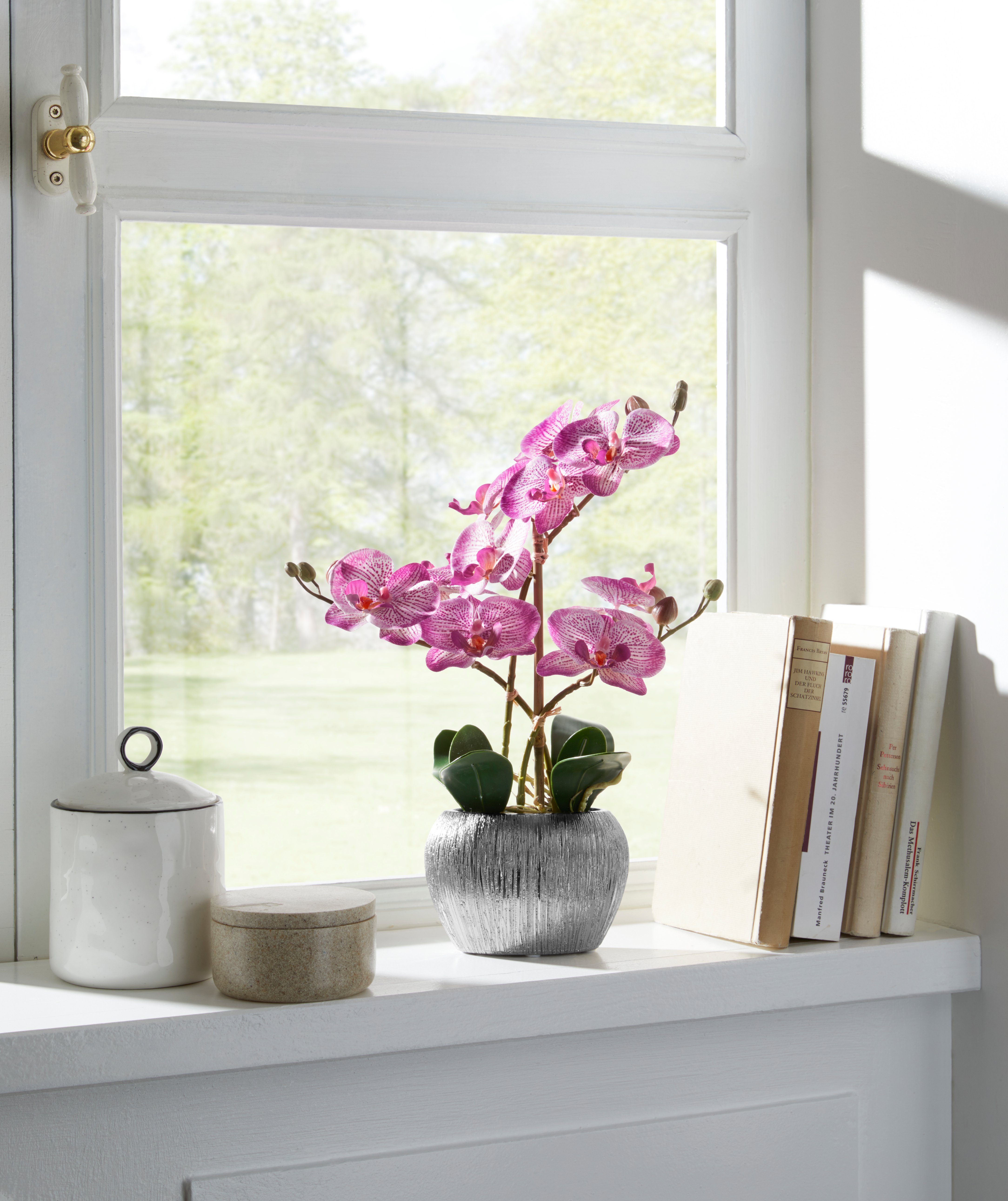 Kunstpflanze Orchidee, Home affaire, Höhe 38 cm, Kunstorchidee, im Topf