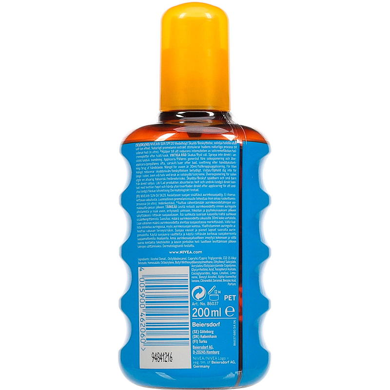 Nivea Nivea Sun SPF20 200 ml spray bronze oil