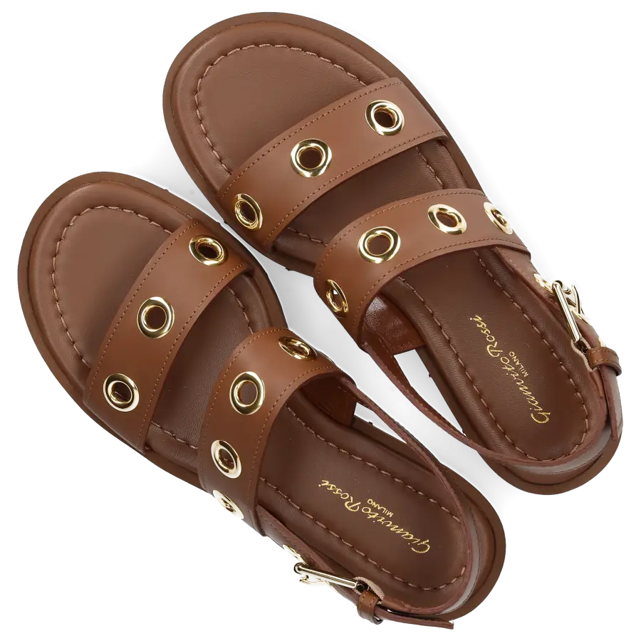 Gianvito Rossi - Plateausandalen G32343 Kalbsleder - braun