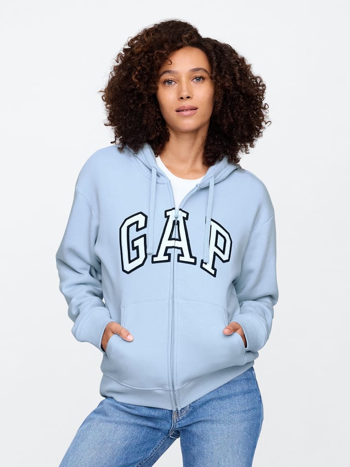 GAP Sweatjacke in Hellblau günstig kaufen