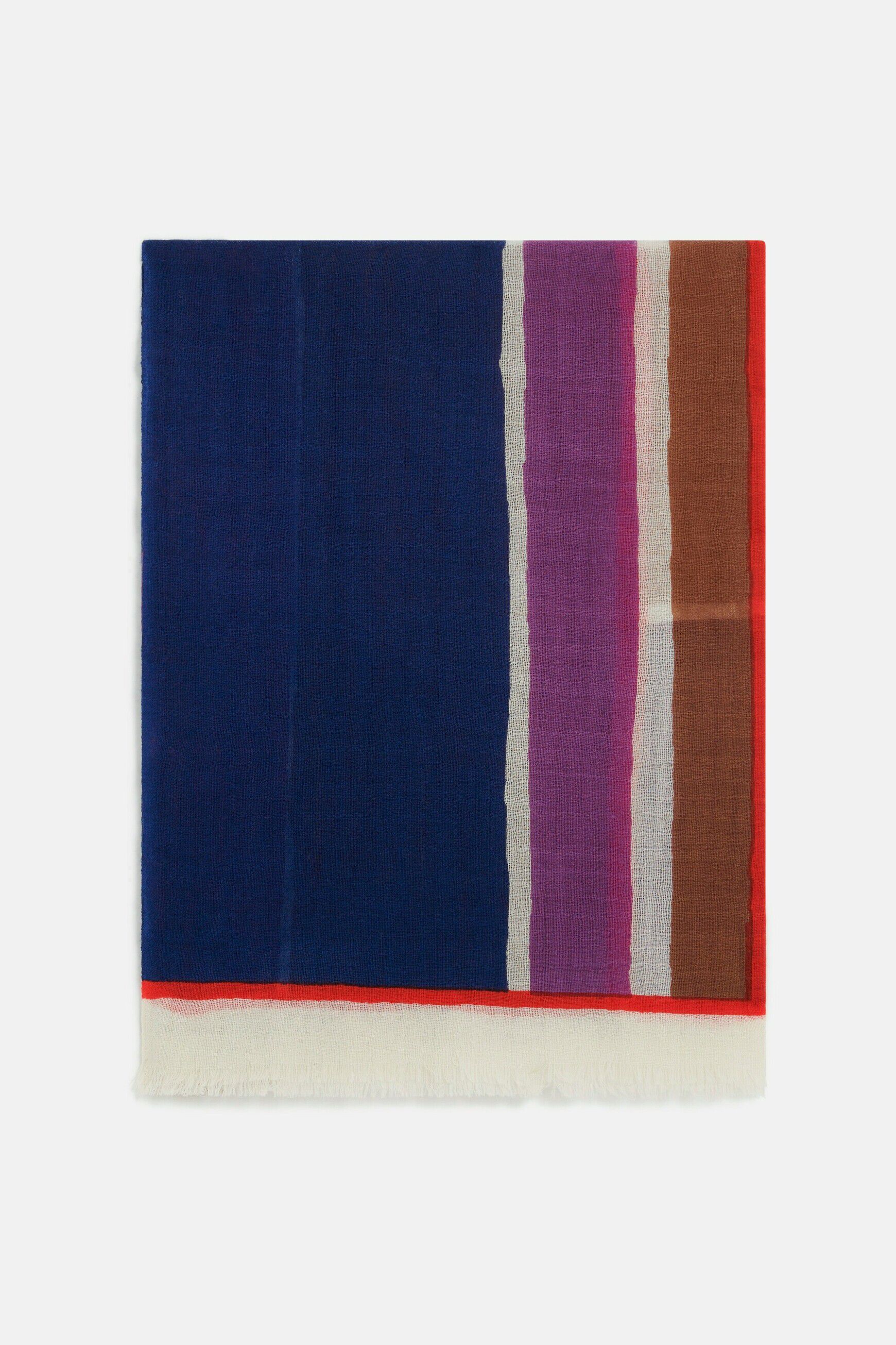 Foulard caroline bleu marine femme