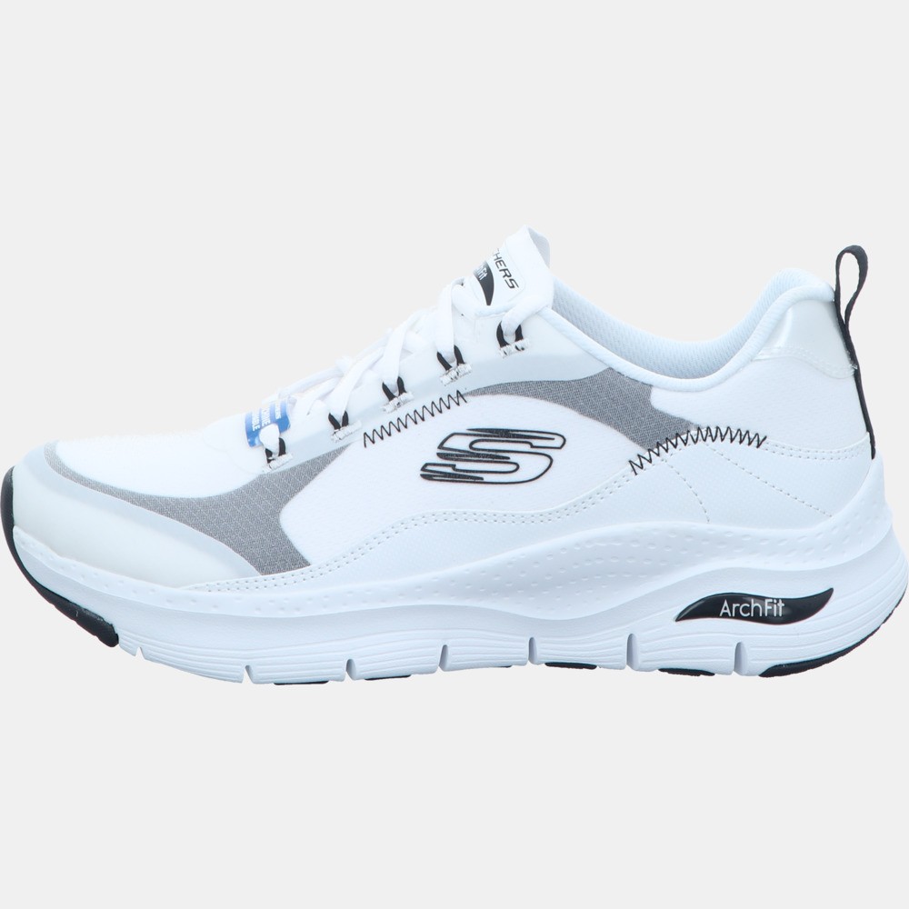 SKECHERS Freizeit Schnürer weiss ARCH FIT