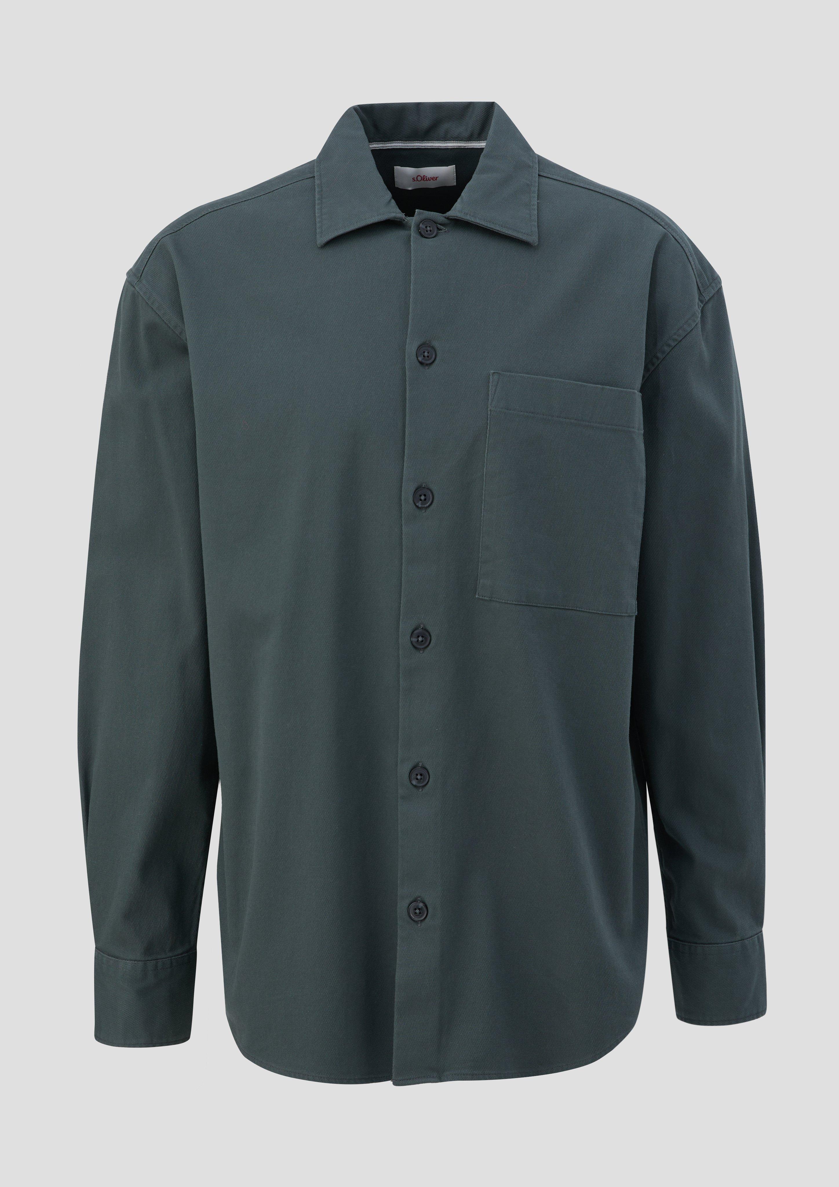 Relaxed: Overshirt aus Baumwollstretch  2133493-7909