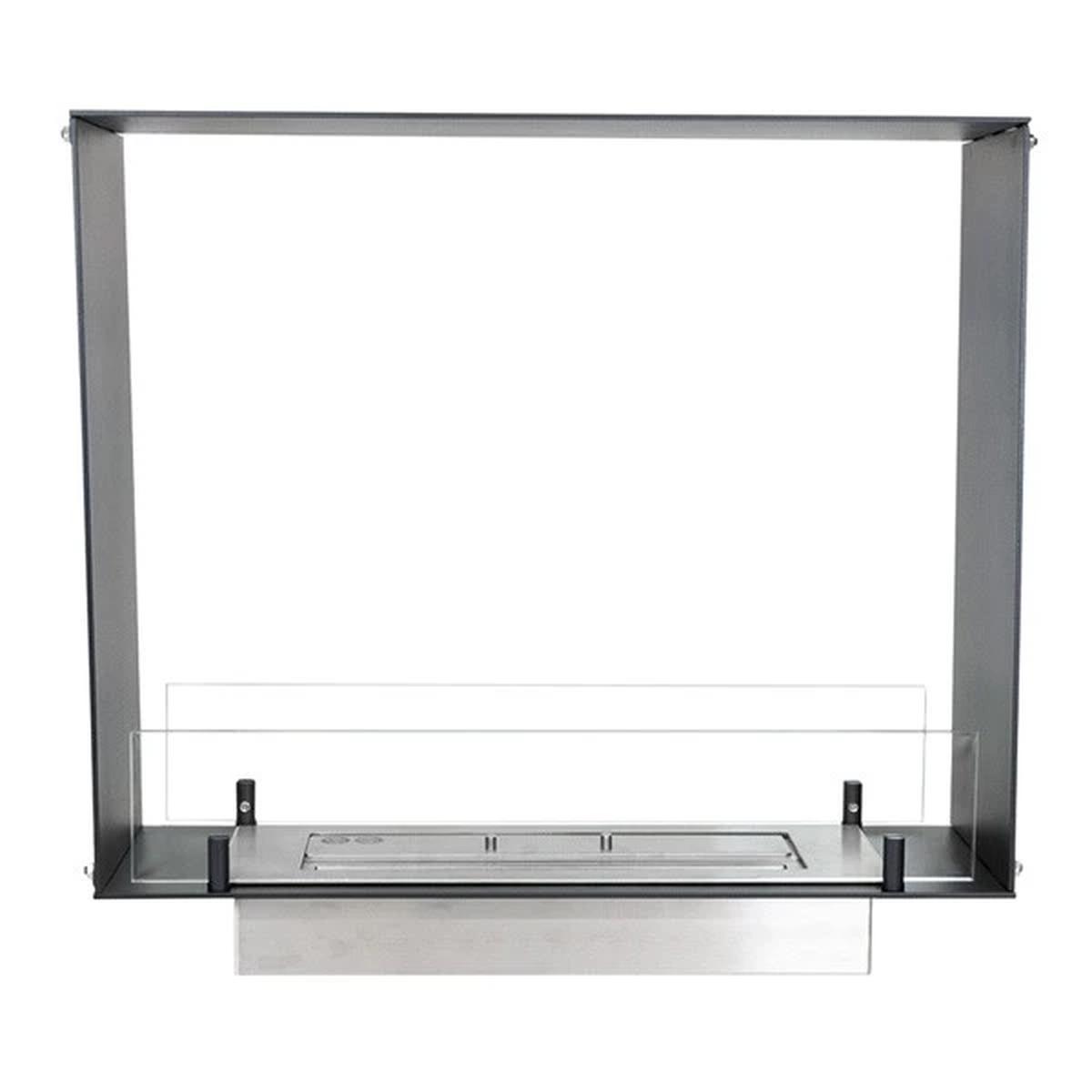 Foco Foco Two 600 Slim, schmaler Tunnelkamin, 20 cm Breite, Bioethanol, geeignet für schmale Wände, 2,2 kW.