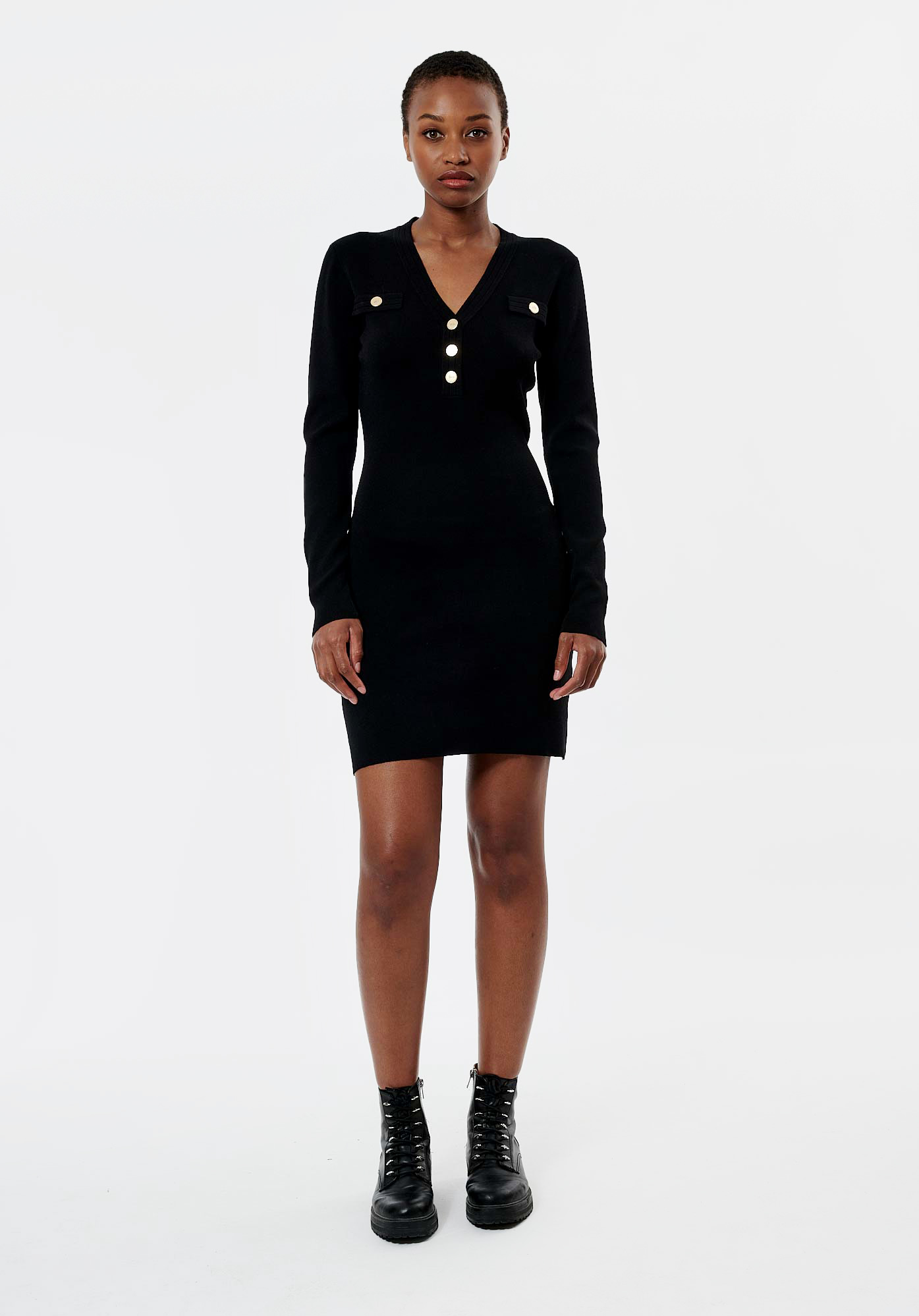 LOLA   Robe pull noir femme