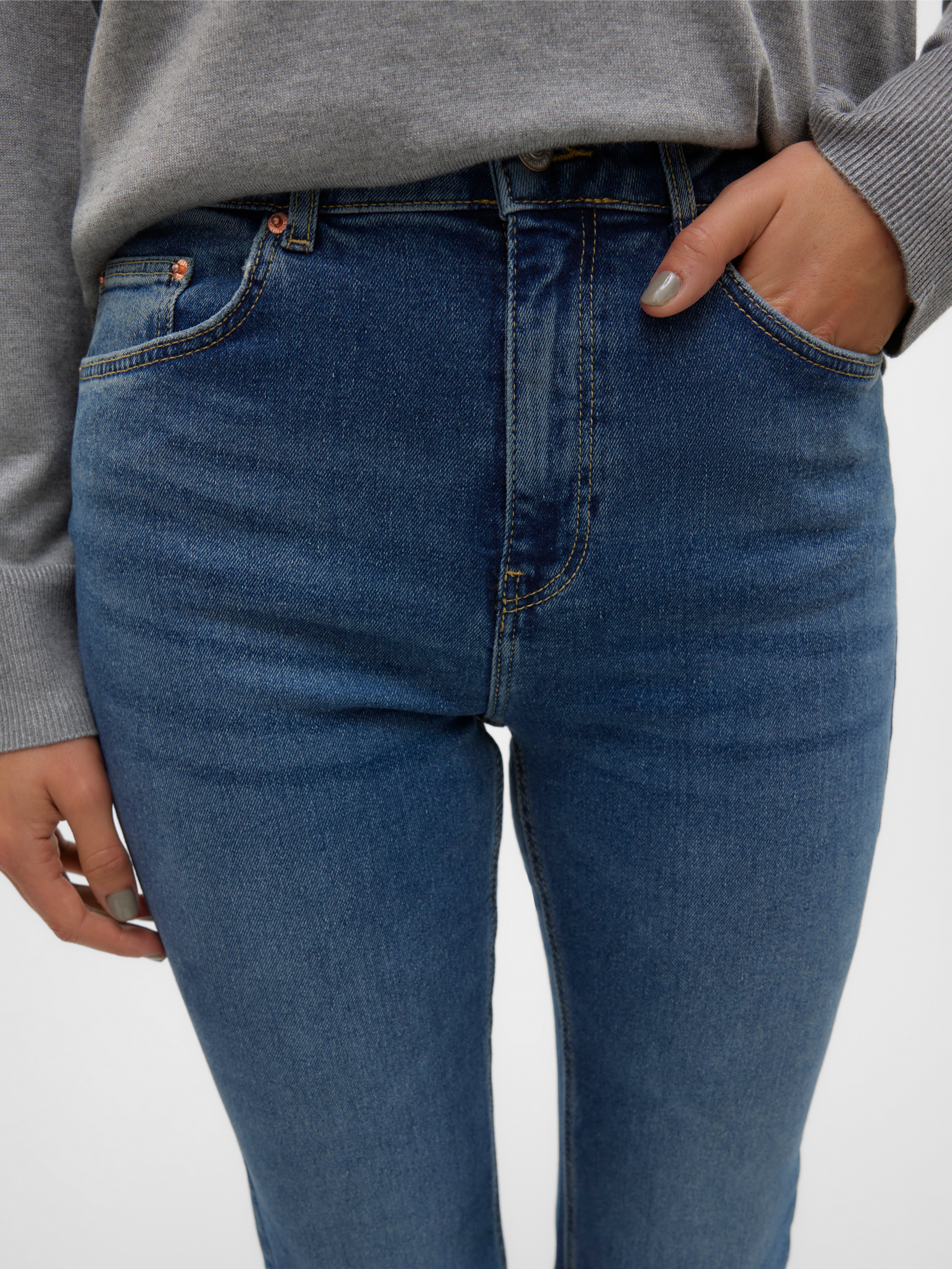 VMSELINA Hohe Taille Ausgestellt Jeans