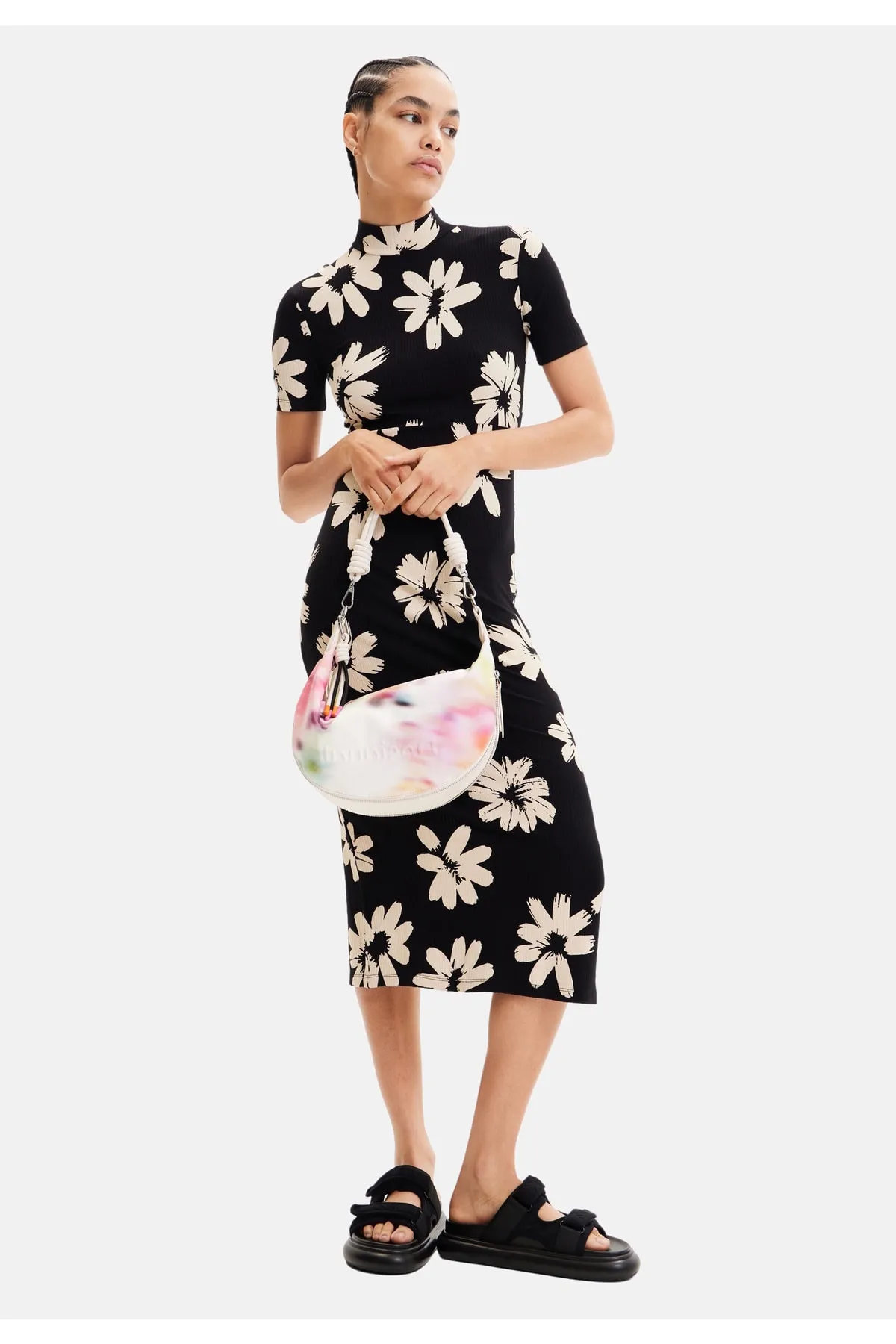 Desigual  Handtasche Kuwait Mittelgroße Tasche verschwommenes Muster