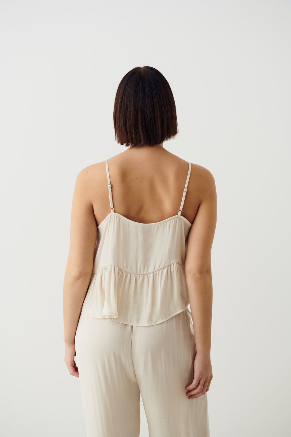 Satin loungewear singlet