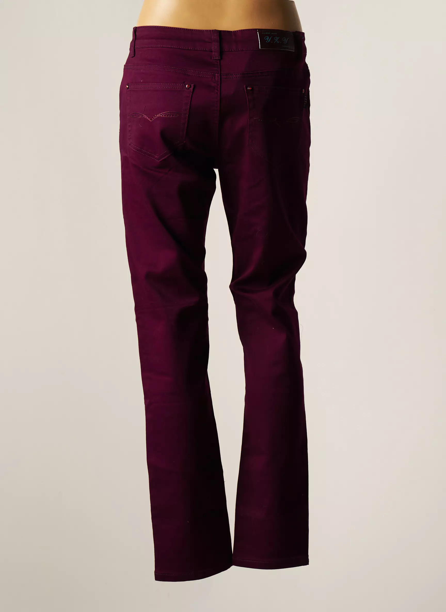 Yzy Pantalons Slim Femme couleur violet