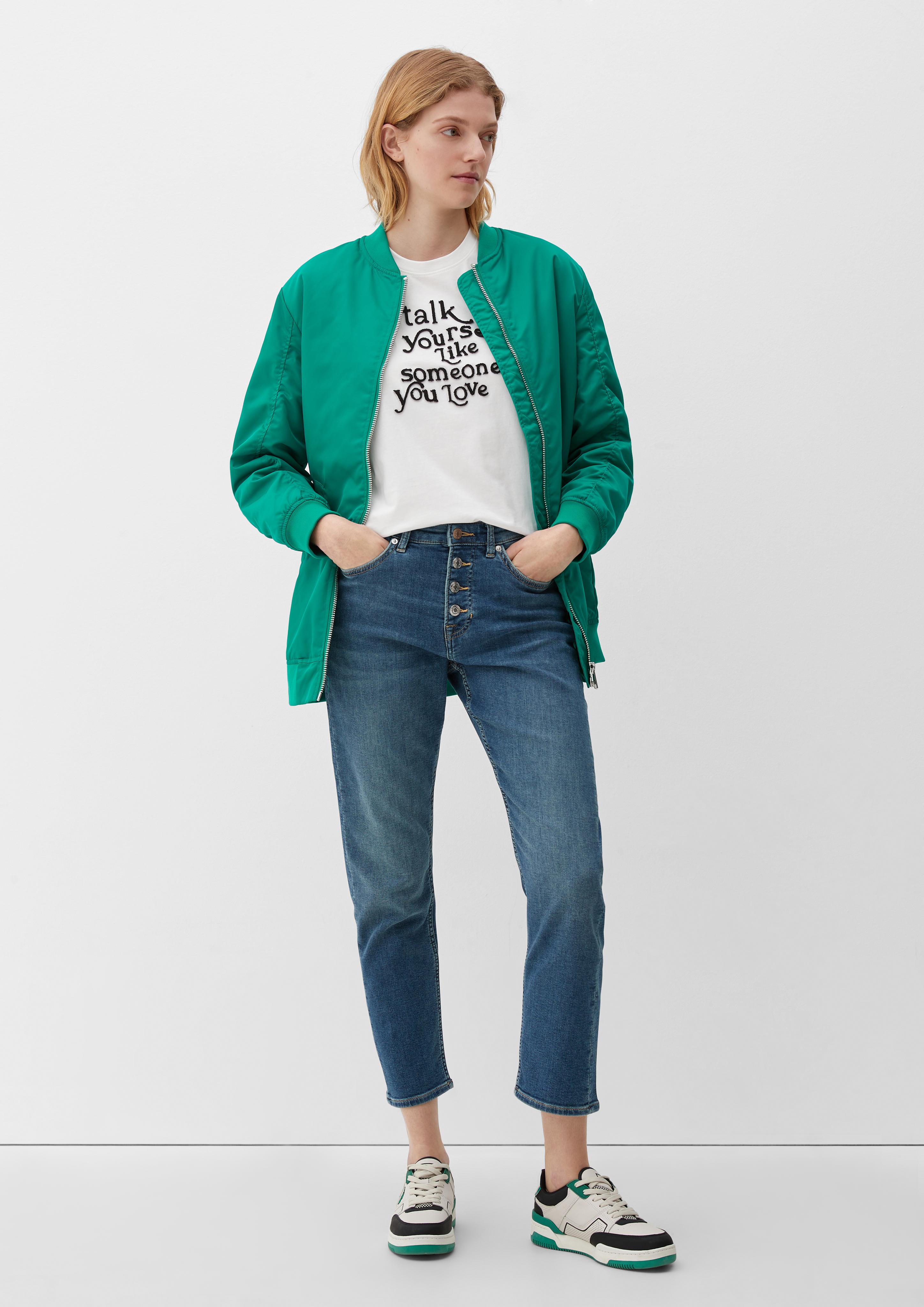 T-Shirt mit Flockprint  2132771-02D0