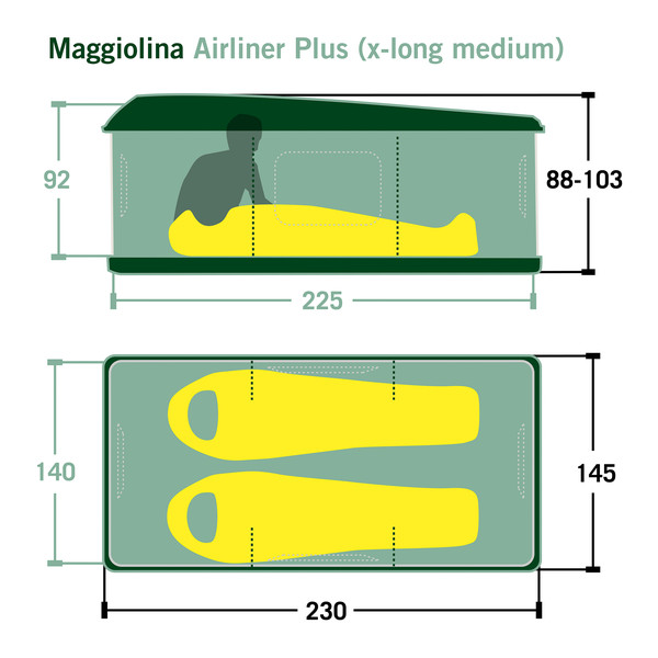 MAGGIOLINA AIRLANDER PLUS - Dachzelt