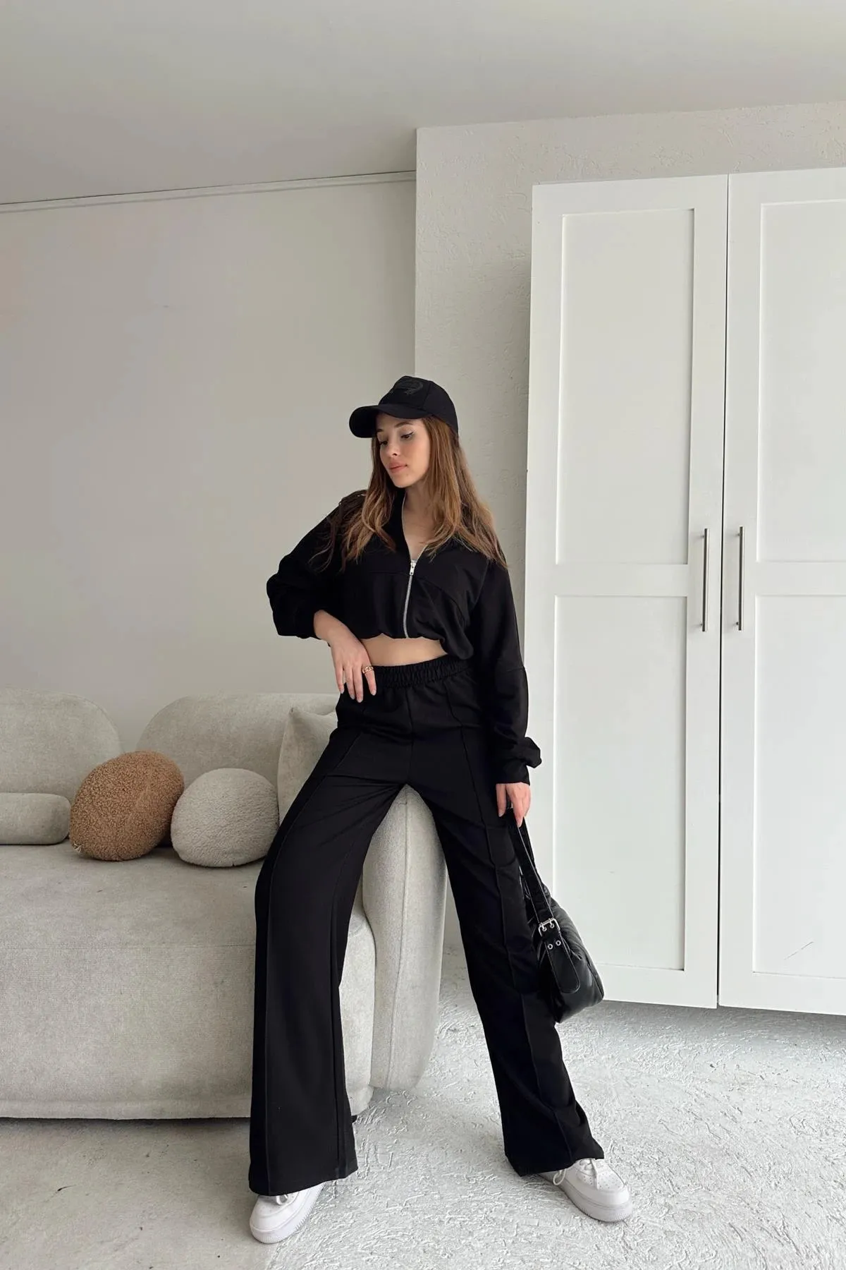 My Blog  Schwarzes Judge-Kragenset mit zwei Fäden für Damen