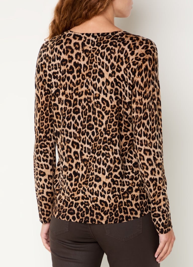 Maglione in lana pregiata con stampa leopardata Jinene di Gerard Darel