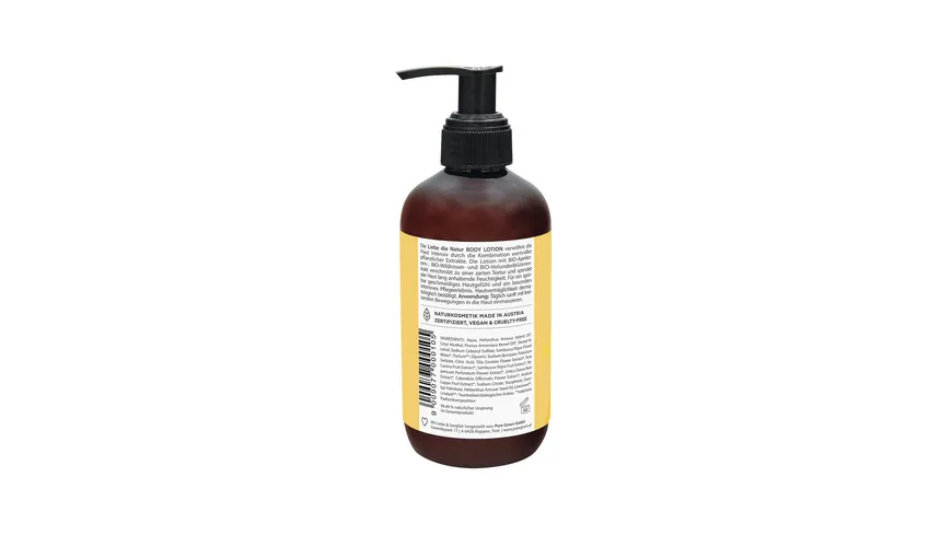 LIEBE DIE NATUR - natürliche Bodylotion Aprikose 250 ml