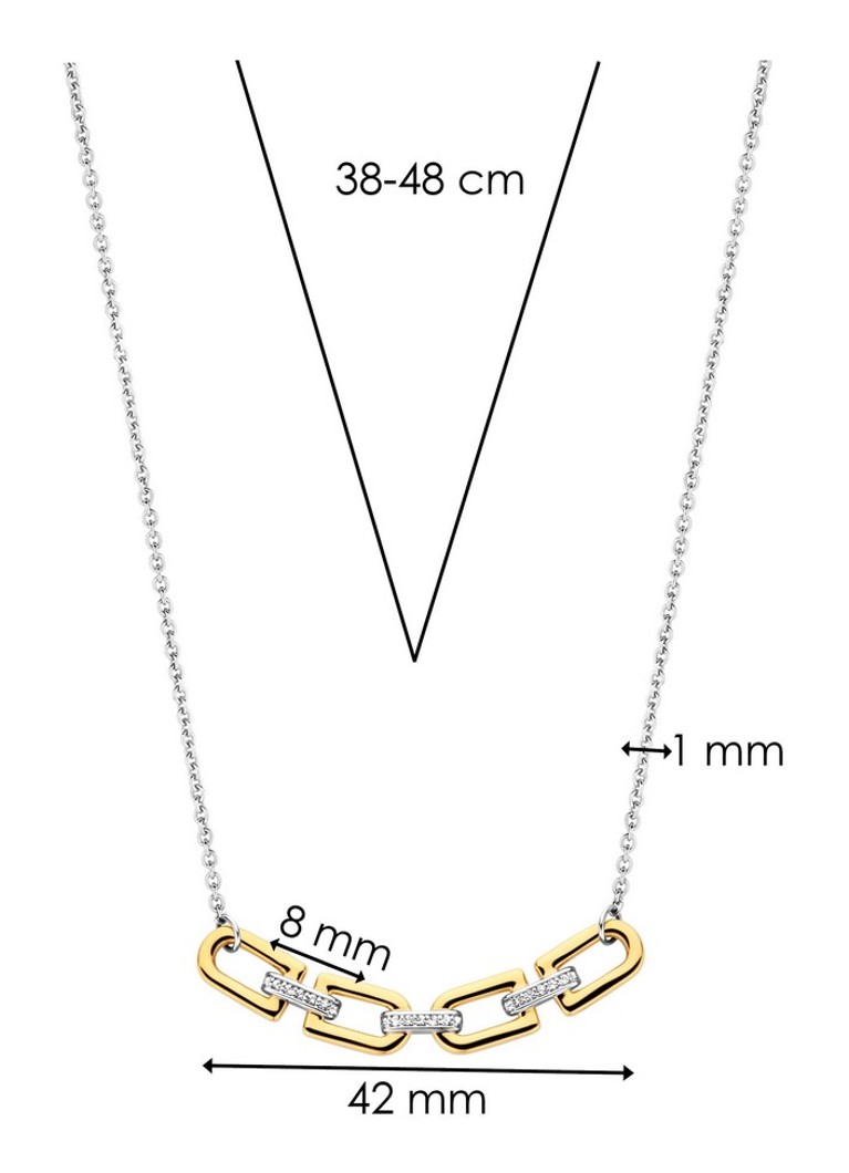 TI SENTO - Milano Gold-plated necklace 34044ZY