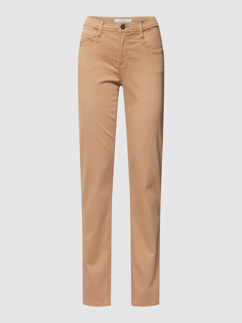 Jeans mit Stretch-Anteil Modell 'Maron' in camel