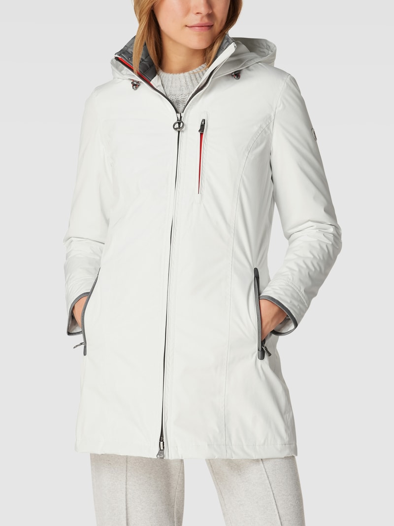 Jacke mit Label-Detail Modell 'STOCKHOLM' in weiß