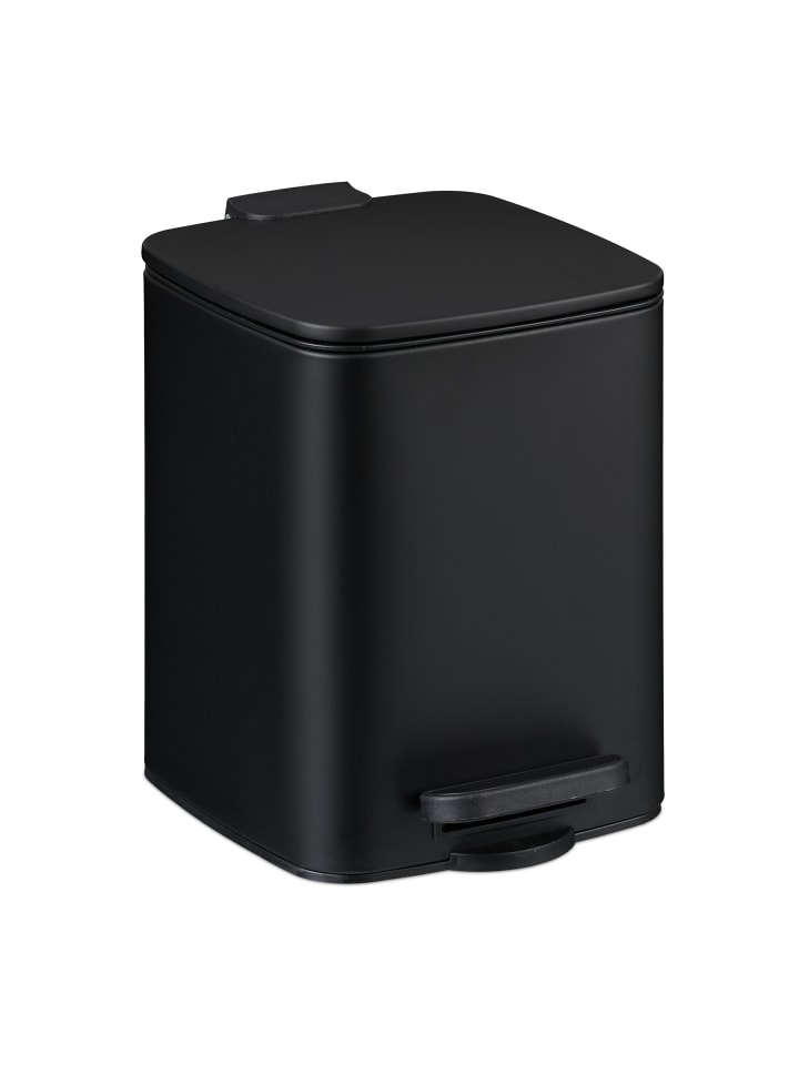 relaxdays Kosmetikeimer in Schwarz - 6 Liter günstig kaufen onesize