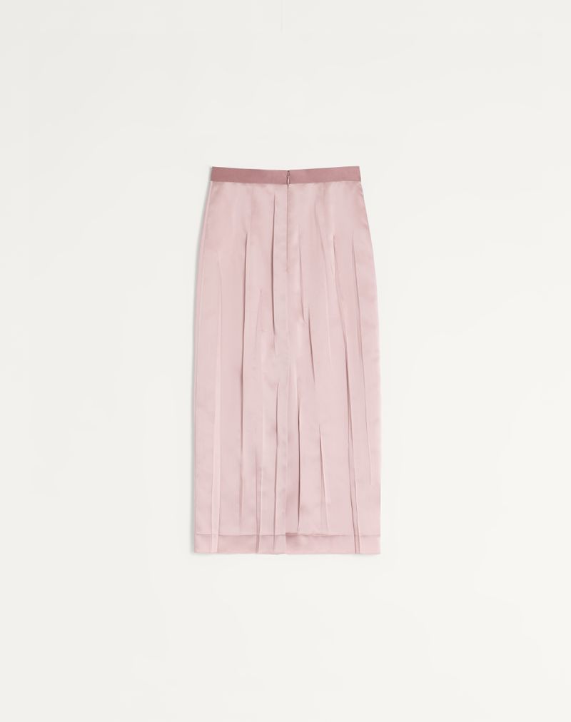 Satin Midi Nederdel