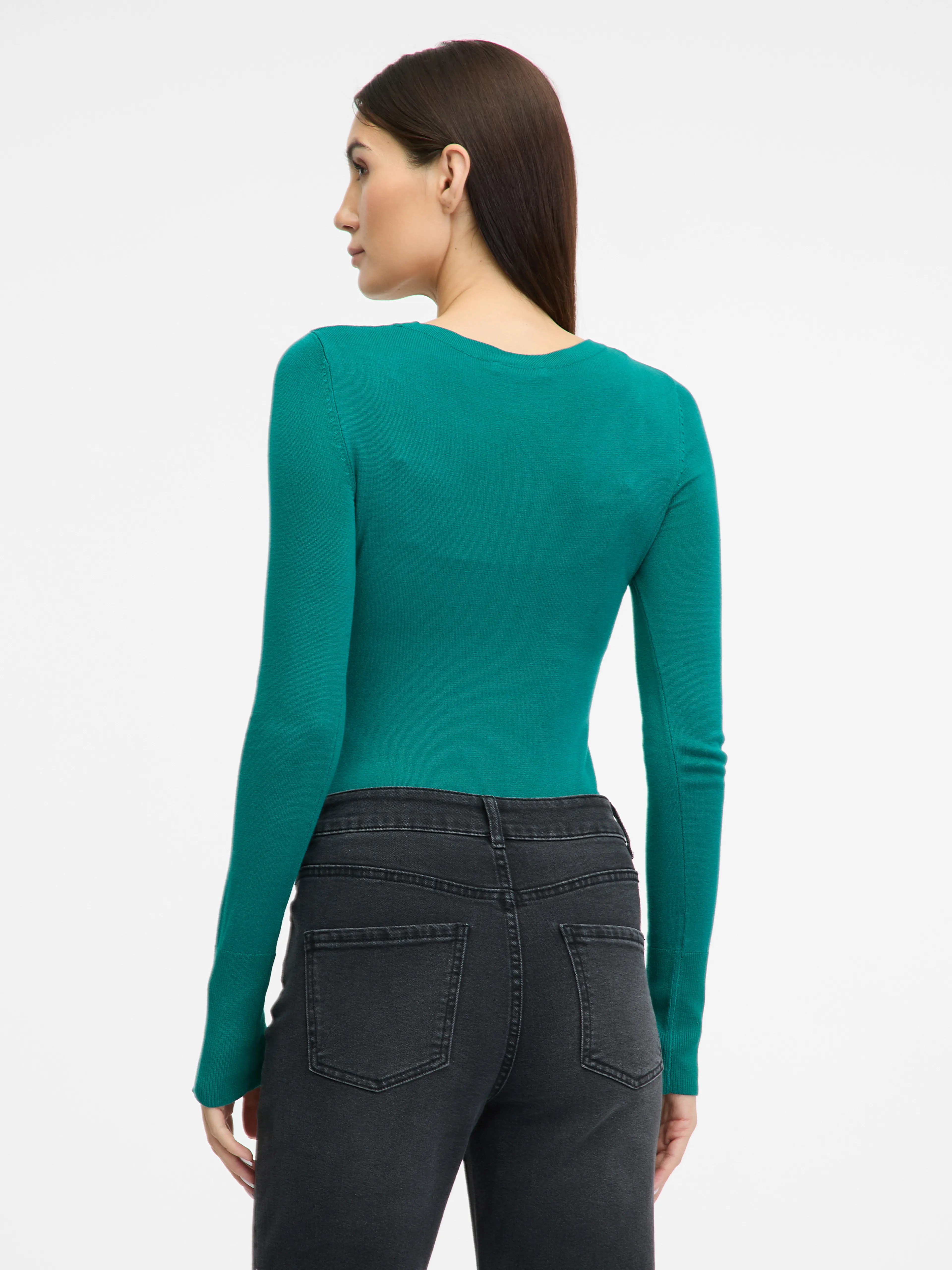 Grüner Damenpullover ORSAY