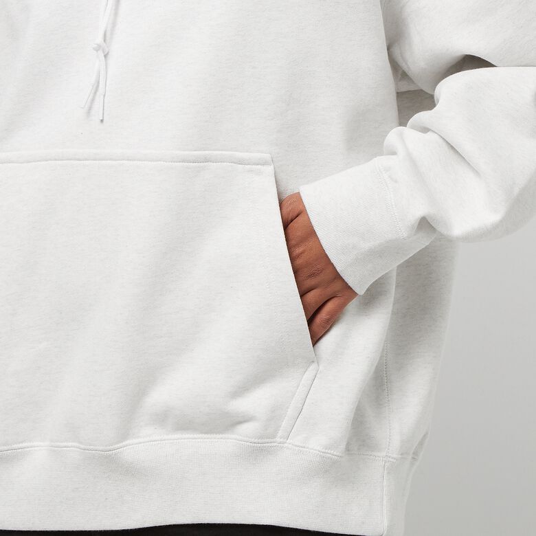 NIKE Solo Swoosh Fleece Hoodie birch heather/white