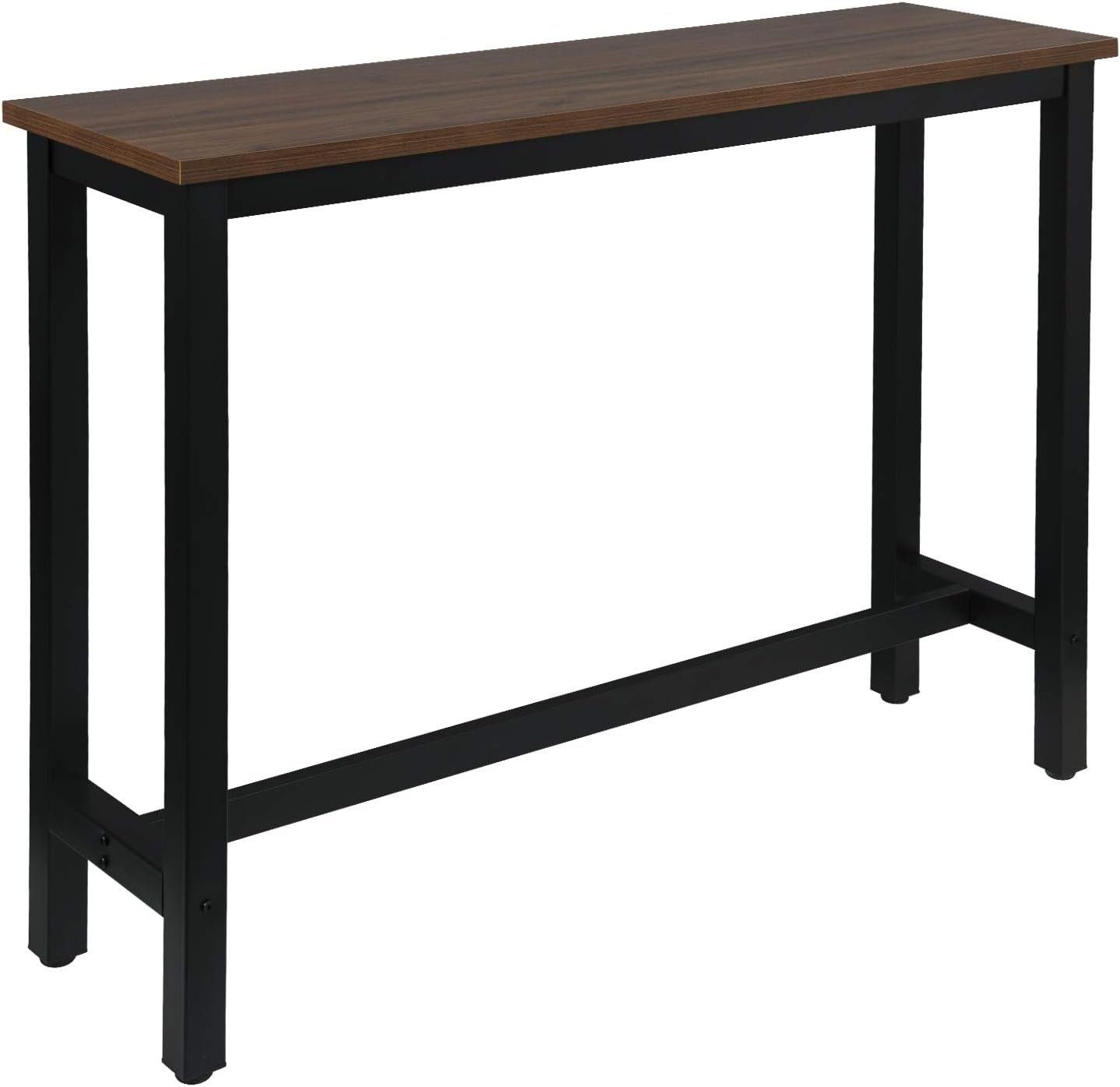 Woltu Bartisch (1-St), Metallgestell, Tischplatte aus MDF, 140x40x100cm