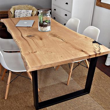 Melko Tischbein Tischbeine Tischgestell Tischkufen Möbelfuß 2er-Set Hairpin Leg Tischfüße aus Stahl in Schwarz Haarnadelbeine Esstisch Stützfuß Ständer Tischuntergestell HiFi Doppelt Lautsprecher Couchtisch Bankkufen Design Rechteck Industriedesign,