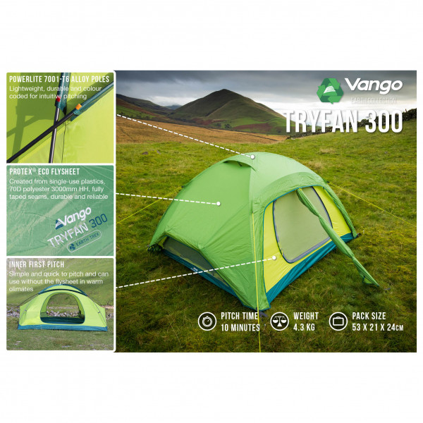 Vango - Tryfan 300 - 3-Personen Zelt