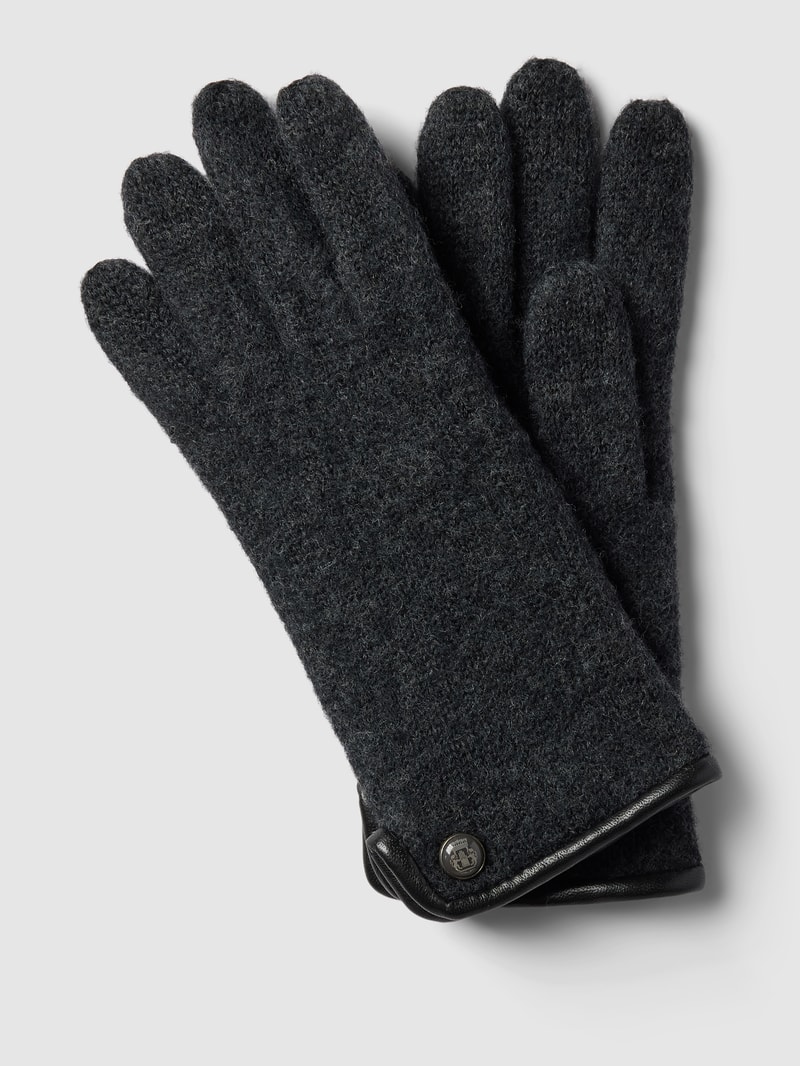 Handschuhe aus Schurwolle Modell 'WALK' in anthrazit