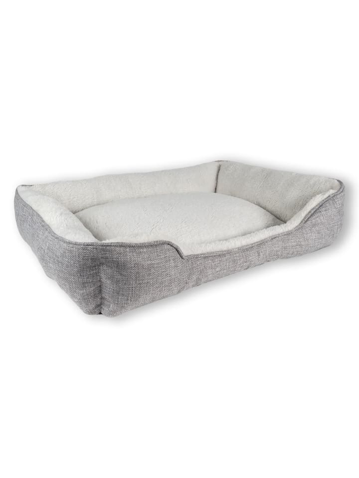 Intirilife Hundebett Katzenbett 50 x 40 x 13 cm in Grau - 60 x 47 x 13 cm günstig kaufen 60 cm