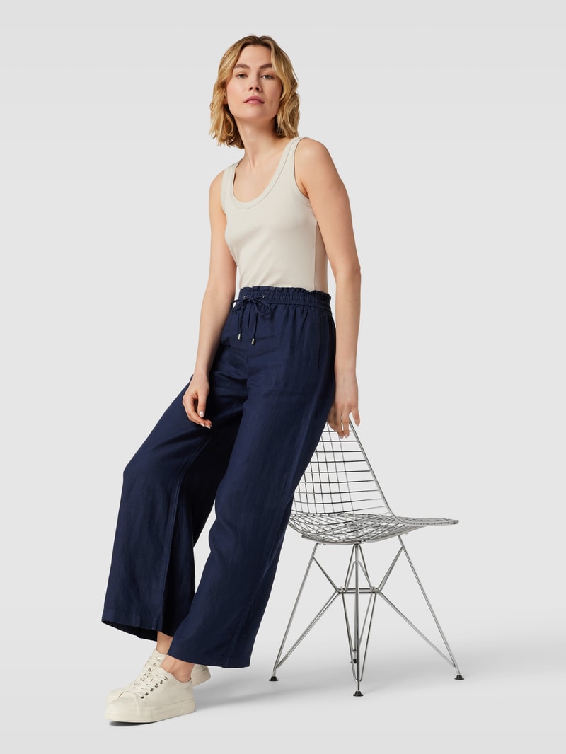 Hose mit elastischen Bund in marineblau