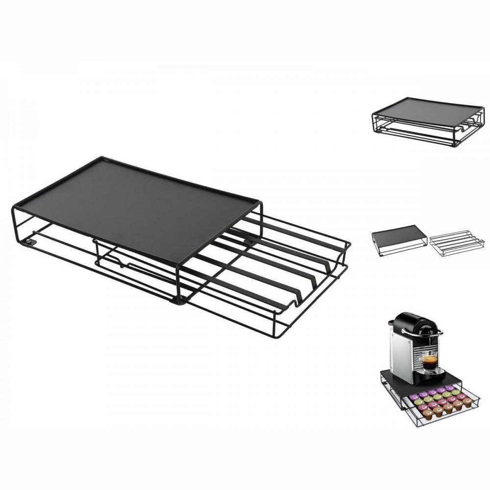 DKD Home Decor Kapselmaschine Organizer für Kaffeekapseln DKD Home Decor Schwarz Metall 21 x 31 x 7
