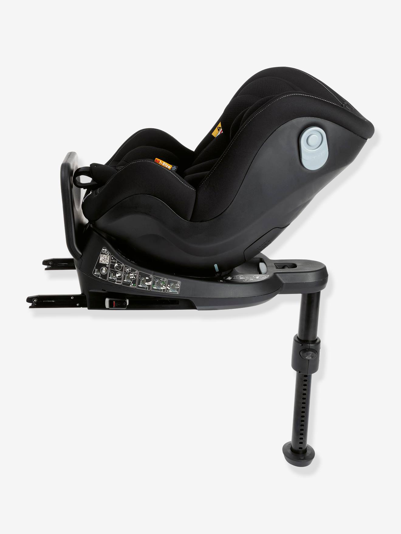 Siège-auto rotatif CHICCO Seat2Fit i-Size 45 à 105 cm, équivalence groupe 0+/1 india ink