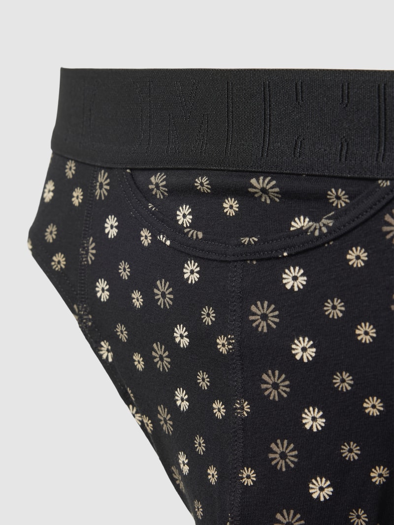 Trunk mit Allover-Muster Modell 'JOAN' in schwarz