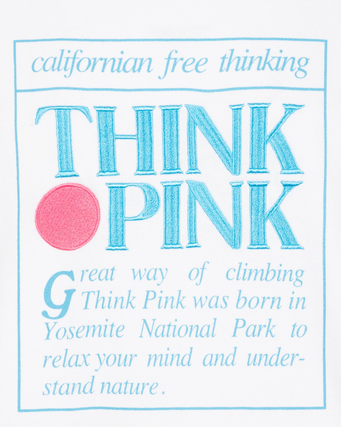 Mikina s kapucňou Felpa Think Pink Logo M TPM250S24-001/W007
