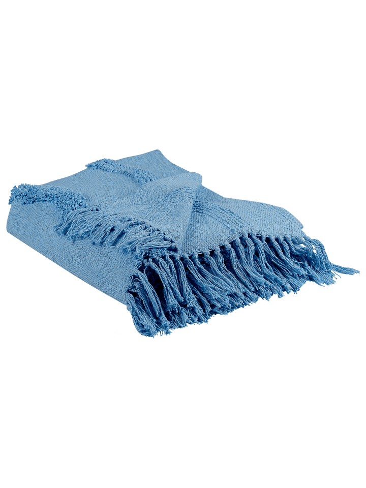 Beliani Kuscheldecke KHARI in Blau - (W) 125 x (H) 1 x (L) 150 cm günstig kaufen onesize