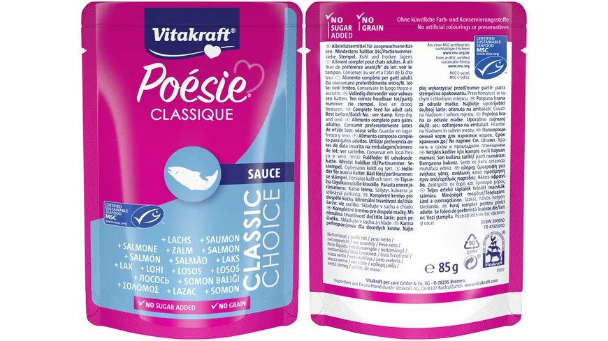 Vitakraft Poésie® Classique Sauce 1020 g